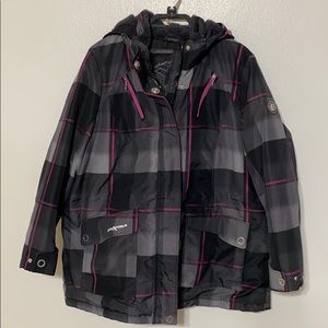 ZeroXposur Winter Jacket 1X Black Grey and Pink